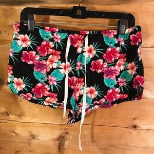 Flower Print Shorts